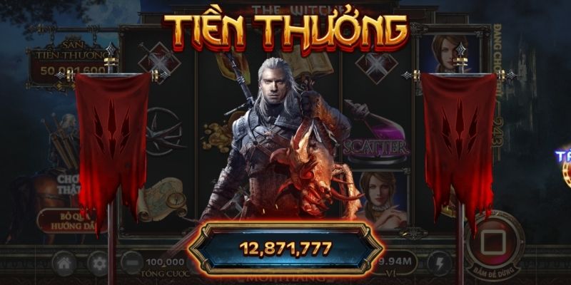 Nổ Hũ Witcher FB88 - Trải Nghiệm Slot Game Đậm Chất Sử Thi 1 Quay hũ Witcher được ưa chuộng vô cùng tại FB88
